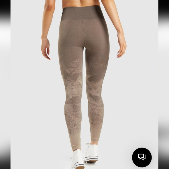 Gymshark adapt ombre seamless leggings in triangle penny brown - Picture 2 of 7